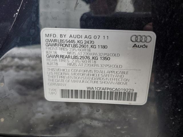 Photo 13 from auction – 2012 AUDI Q5 PREMIUM with VIN WA1CFAFP6CA019229