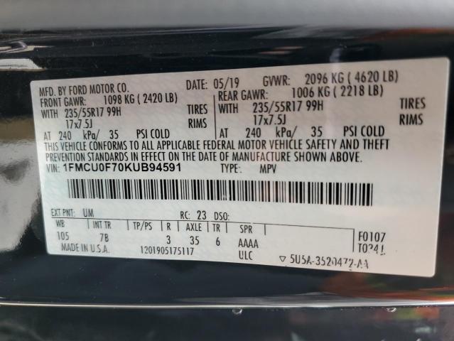 Photo 14 from auction – 2019 FORD ESCAPE S with VIN 1FMCU0F70KUB94591