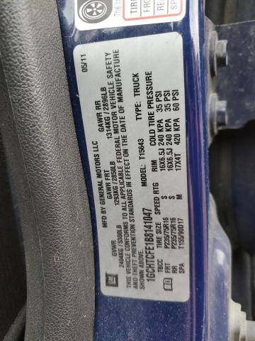 Photo 12 from auction – 2011 CHEVROLET COLORADO L with VIN 1GCHTCFE1B8141047