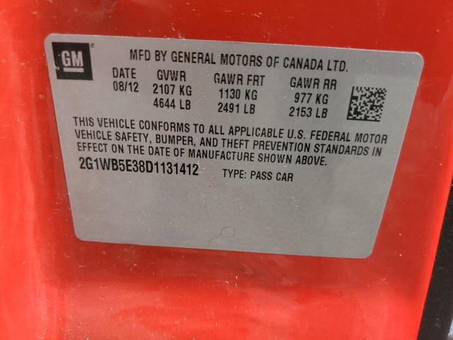 Photo 13 from auction – 2013 CHEVROLET IMPALA with VIN 2G1WB5E38D1131412