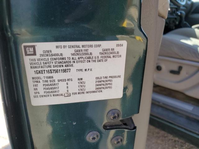 Photo 12 from auction – 2005 GMC ENVOY XL with VIN 1GKET16S756119877