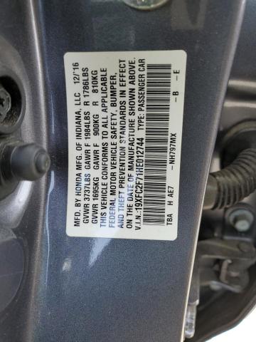 Photo 12 from auction – 2017 HONDA CIVIC EX with VIN 19XFC2F71HE012744