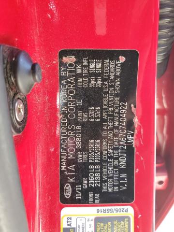 Снимка 13 от търг – 2012 KIA SOUL + с VIN KNDJT2A67C7404922