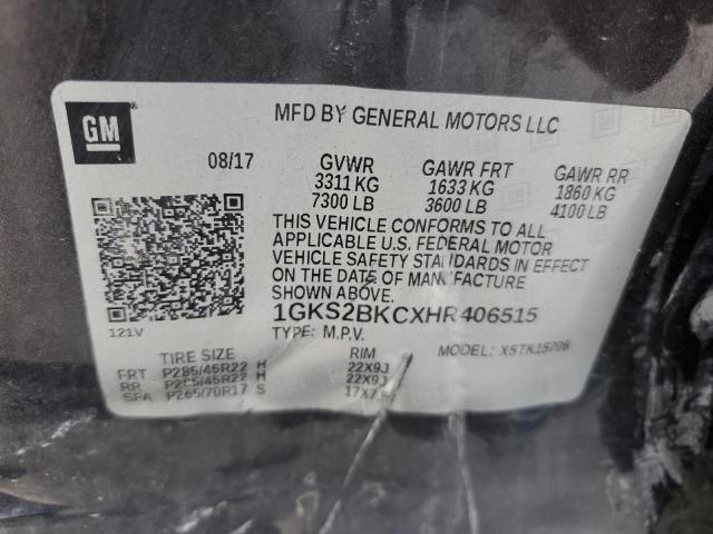 Photo 13 from auction – 2017 GMC YUKON SLT with VIN 1GKS2BKCXHR406515
