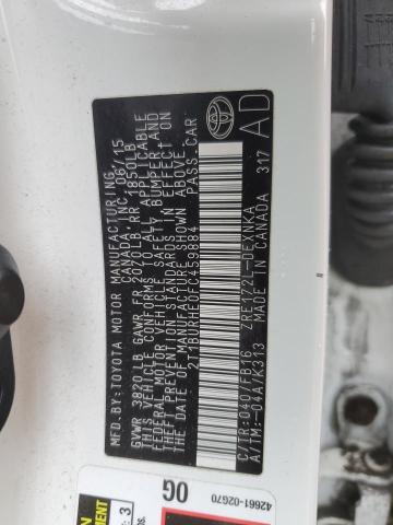 Photo 12 from auction – 2015 TOYOTA COROLLA L with VIN 2T1BURHE0FC459884