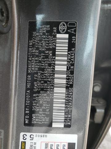 Фото 12 с аукциона – 2007 TOYOTA COROLLA CE с VIN 2T1BR30E07C777824