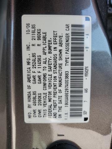 Photo 13 from auction – 2007 ACURA TL with VIN 19UUA66297A003883