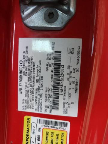 Photo 13 from auction – 2017 FORD MUSTANG with VIN 1FA6P8TH8H5240553