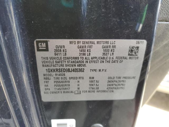Photo 14 from auction – 2011 GMC ACADIA SLT with VIN 1GKKRSED9BJ405362