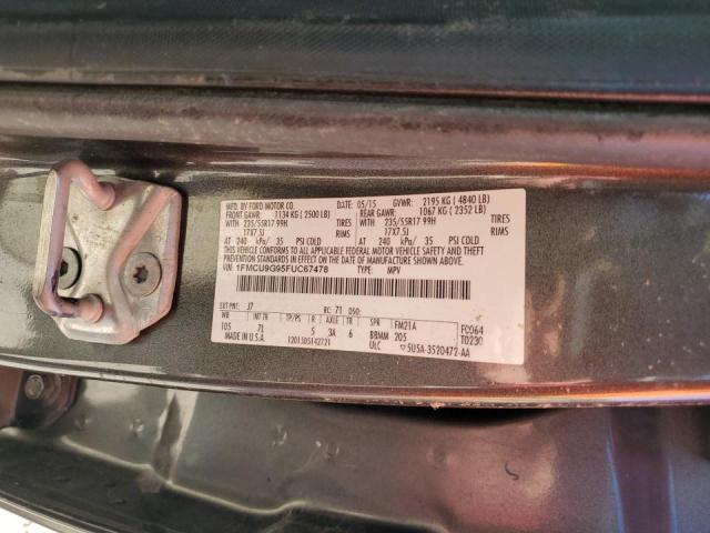 Photo 14 from auction – 2015 FORD ESCAPE with VIN 1FMCU9G95FUC67478