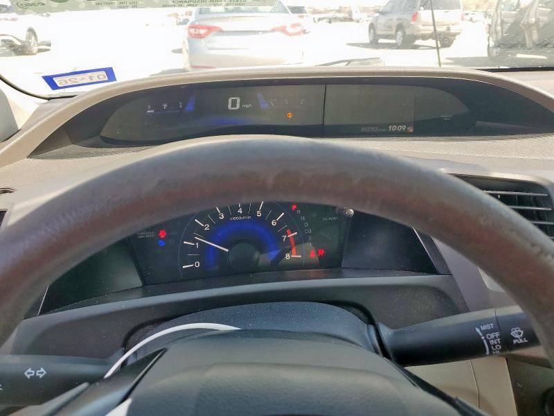 Photo 9 from auction – 2012 HONDA CIVIC HF with VIN 2HGFB2F64CH554901