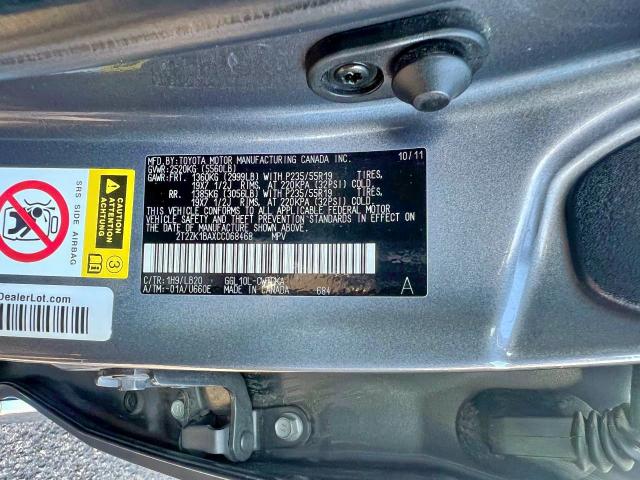 Photo 10 from auction – 2012 LEXUS RX 350 with VIN 2T2ZK1BAXCC068468