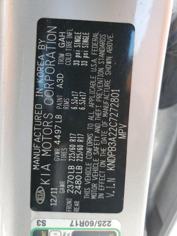 Photo 14 from auction – 2012 KIA SPORTAGE B with VIN KNDPB3A22C7272801