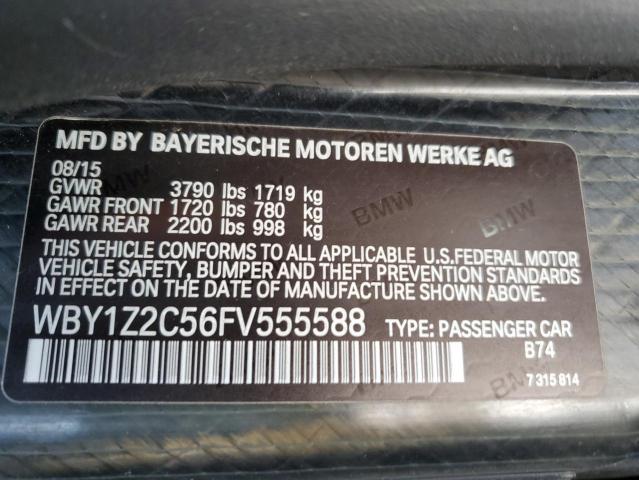 Photo 14 from auction – 2015 BMW I3 BEV with VIN WBY1Z2C56FV555588