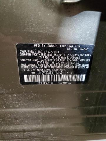 Photo 14 from auction – 2022 SUBARU FORESTER P with VIN JF2SKADC1NH492397