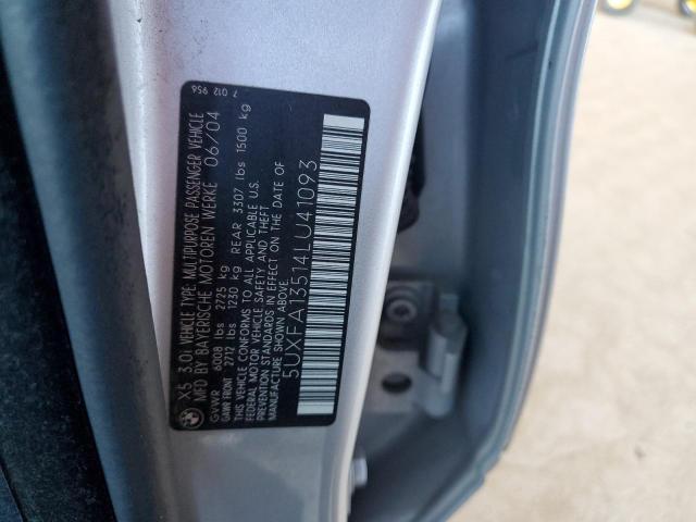 Photo 14 from auction – 2004 BMW X5 3.0I with VIN 5UXFA13514LU41093