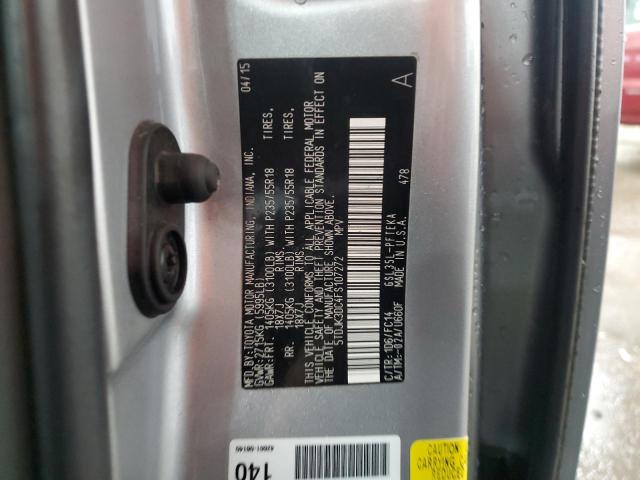 Photo 14 from auction – 2015 TOYOTA SIENNA LE with VIN 5TDJK3DC4FS107272