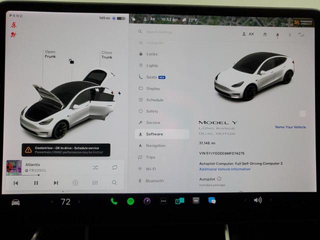 Снимка 9 от търг – 2021 TESLA MODEL Y с VIN 5YJYGDEE9MF074275
