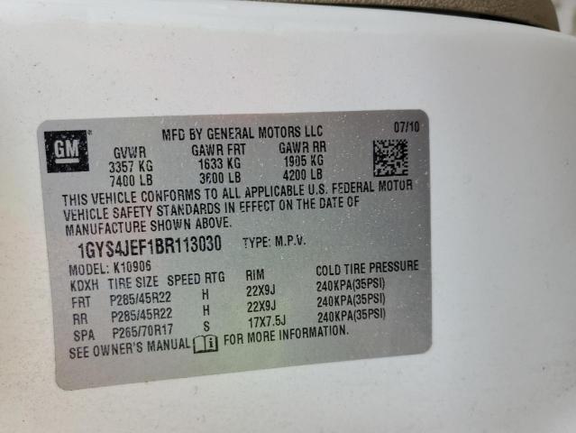 Photo 14 from auction – 2011 CADILLAC ESCALADE E with VIN 1GYS4JEF1BR113030