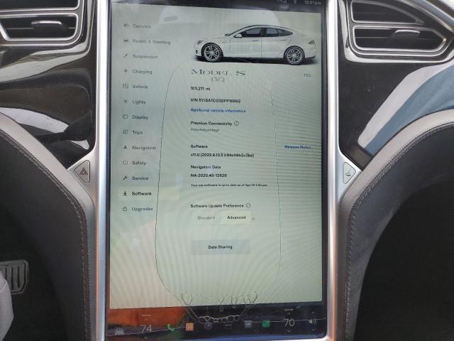 Photo 9 from auction – 2013 TESLA MODEL S with VIN 5YJSA1CG3DFP16662