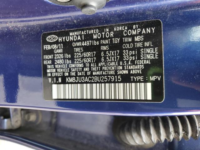 Photo 14 from auction – 2011 HYUNDAI TUCSON GLS with VIN KM8JU3AC2BU257915