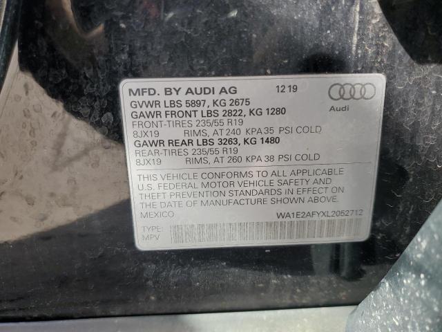 Photo 14 from auction – 2020 AUDI Q5 E PREMI with VIN WA1E2AFYXL2052712