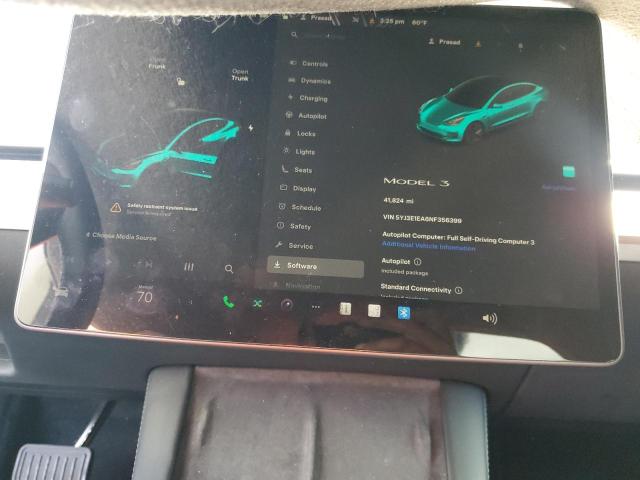Снимка 9 от търг – 2022 TESLA MODEL 3 с VIN 5YJ3E1EA6NF356399