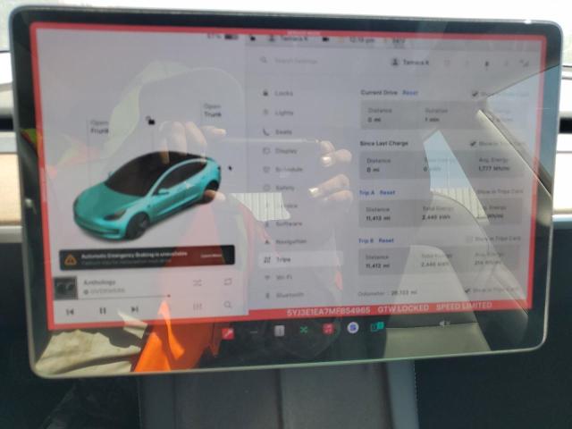 Photo 9 from auction – 2021 TESLA MODEL 3 with VIN 5YJ3E1EA7MF854965