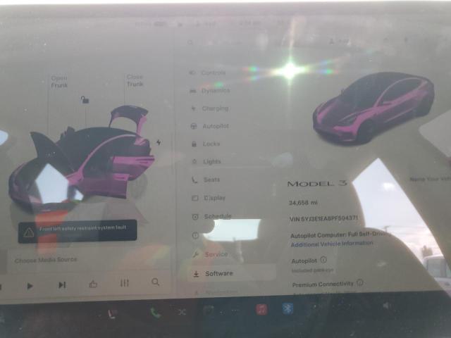 Photo 9 from auction – 2023 TESLA MODEL 3 with VIN 5YJ3E1EA8PF594371
