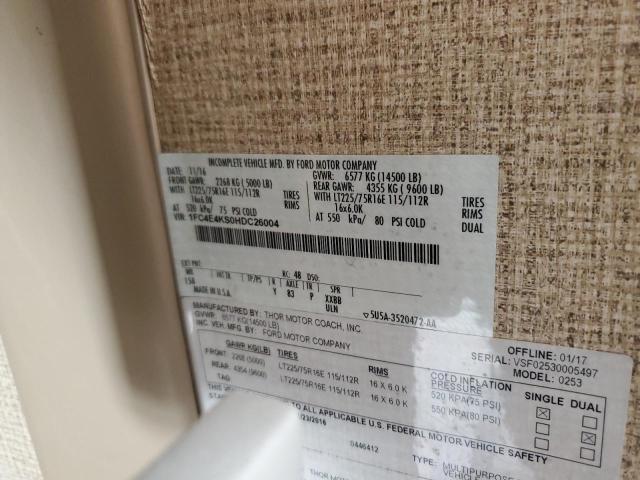 Photo 10 from auction – 2017 FORD ECONOLINE with VIN 1FC4E4KS0HDC26004