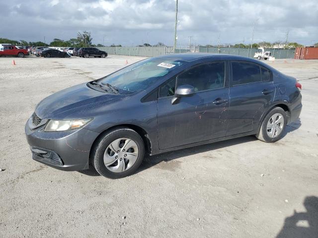 HONDA CIVIC LX 2013 with VIN 19XFB2F53DE063397 - Photo from auction