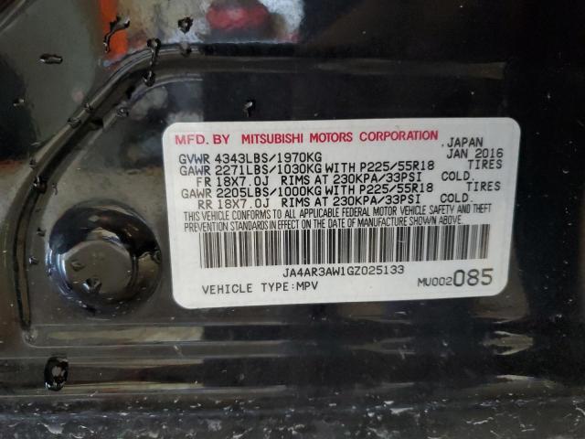 Photo 14 from auction – 2016 MITSUBISHI OUTLANDER with VIN JA4AR3AW1GZ025133