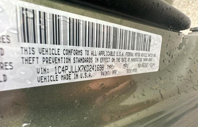 Photo 10 from auction – 2019 JEEP CHEROKEE L with VIN 1C4PJLLX7KD241698