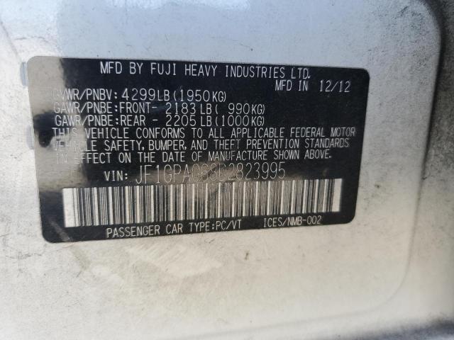 Photo 14 from auction – 2013 SUBARU IMPREZA LI with VIN JF1GPAG68D2823995
