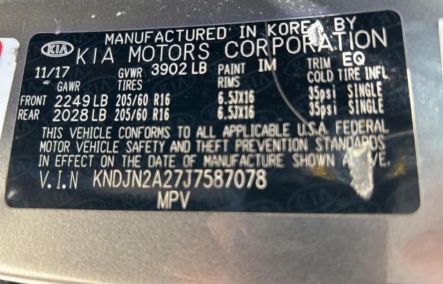 Photo 10 from auction – 2018 KIA SOUL with VIN KNDJN2A27J7587078