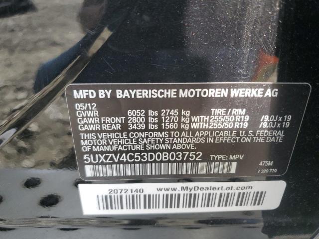 Photo 14 from auction – 2013 BMW X5 XDRIVE3 with VIN 5UXZV4C53D0B03752