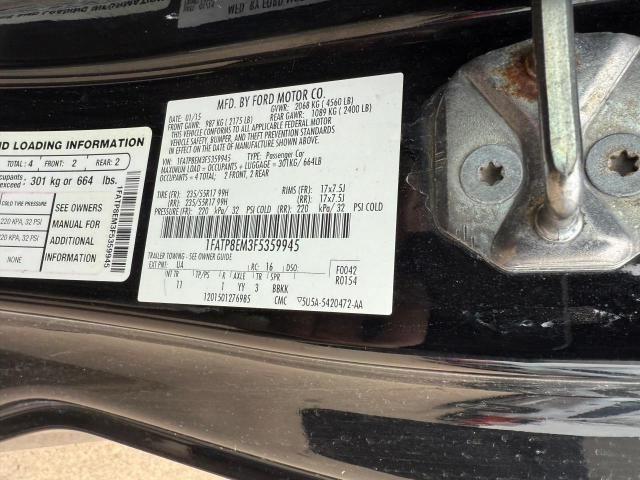 Photo 10 from auction – 2015 FORD MUSTANG with VIN 1FATP8EM3F5359945