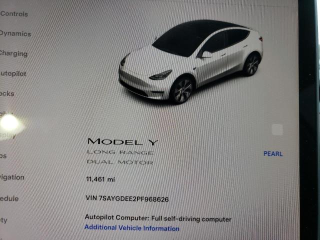 Photo 9 from auction – 2023 TESLA MODEL Y with VIN 7SAYGDEE2PF968626