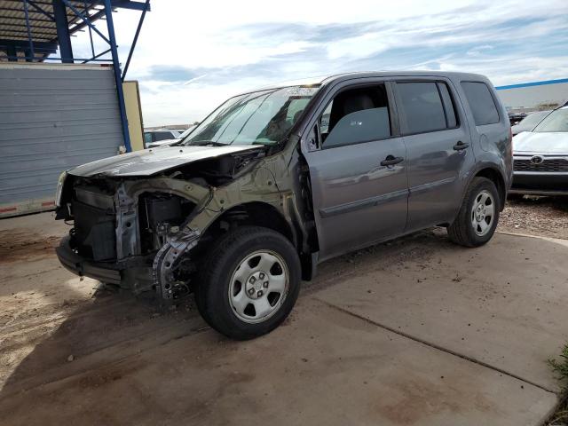 HONDA PILOT LX 2015 with VIN 5FNYF3H28FB021648 - Photo from auction