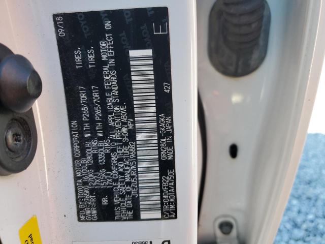 Photo 14 from auction – 2019 TOYOTA 4RUNNER SR with VIN JTEZU5JR7K5196882