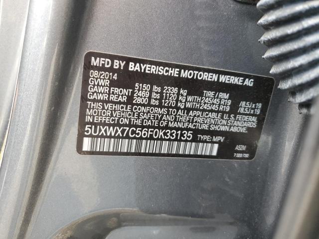 Photo 14 from auction – 2015 BMW X3 XDRIVE3 with VIN 5UXWX7C56F0K33135