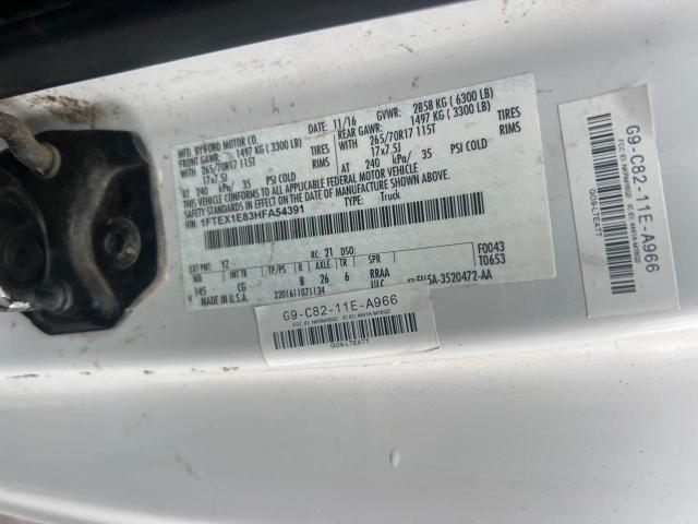 Photo 10 from auction – 2017 FORD F150 SUPER with VIN 1FTEX1E83HFA54391