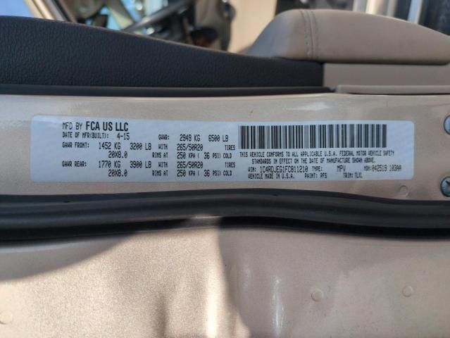 Photo 14 from auction – 2015 DODGE DURANGO CI with VIN 1C4RDJEG1FC811210
