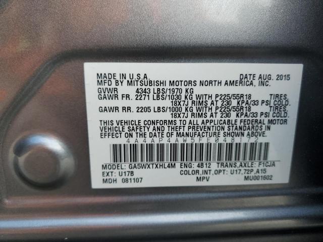 Photo 14 from auction – 2015 MITSUBISHI OUTLANDER with VIN 4A4AP4AW5FE048172