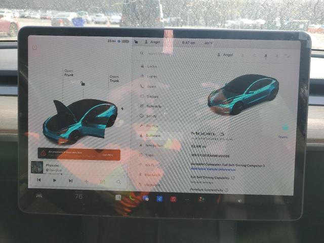 Photo 9 from auction – 2021 TESLA MODEL 3 with VIN 5YJ3E1EA4MF991586