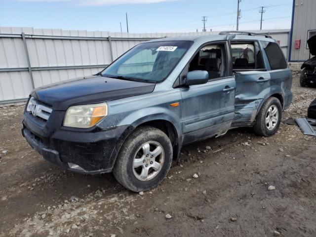 HONDA PILOT EX 2007 with VIN 2HKYF184X7H524445 - Photo from auction