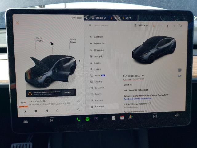 Снимка 9 от търг – 2024 TESLA MODEL Y с VIN 7SAYGDEF2RA323192