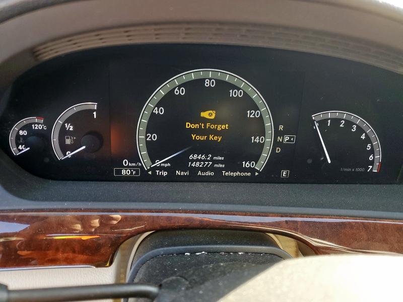 Photo 9 from auction – 2011 MERCEDES-BENZ S 550 with VIN WDDNG7BB5BA379931