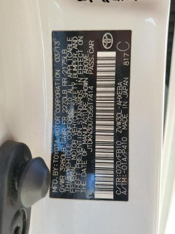 Photo 14 from auction – 2013 TOYOTA PRIUS with VIN JTDKN3DU7D5617414