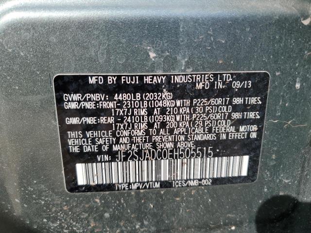 Photo 14 from auction – 2014 SUBARU FORESTER 2 with VIN JF2SJADC0EH505515